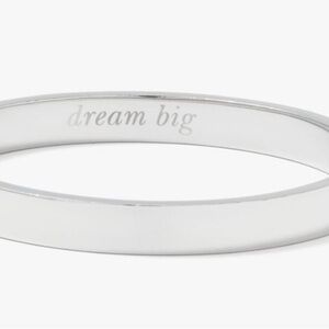 Kate Spade Silver 'Dream Big' Bangle Bracelet